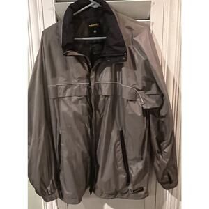 Nautica Competition, Men's Jacket, Hood in collar, Grey, Size L